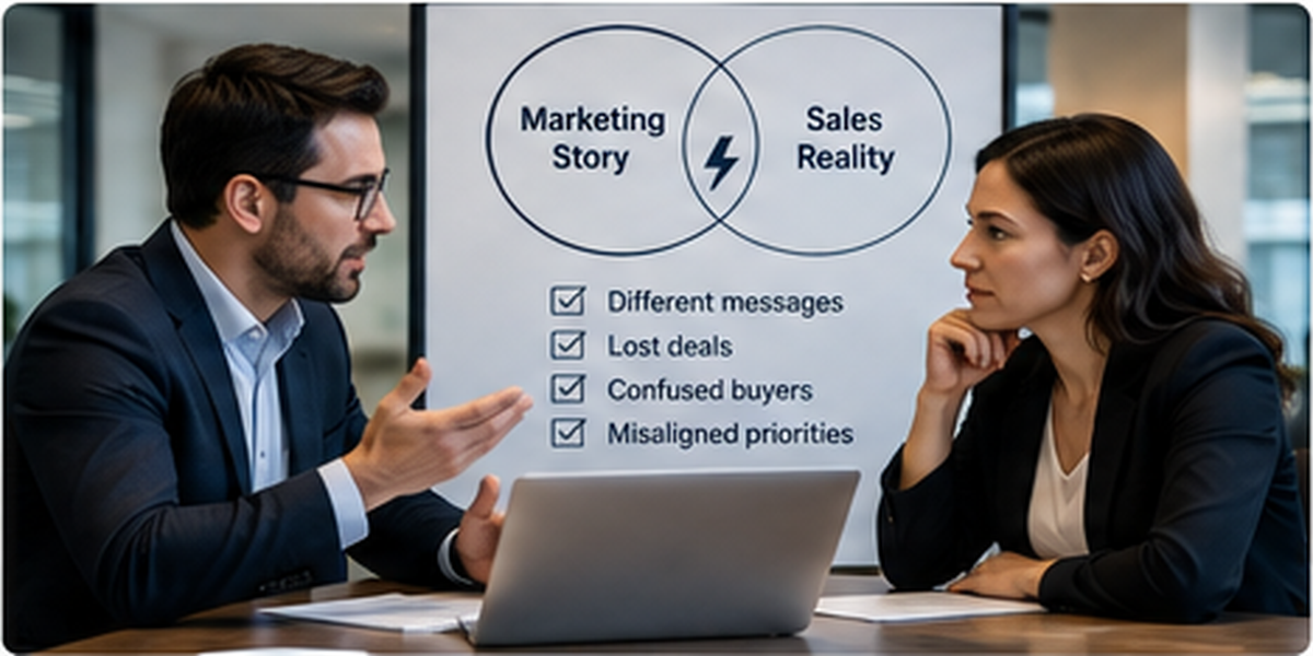 Why Enterprise Software Messaging Breaks Down Between Marketing and Sales